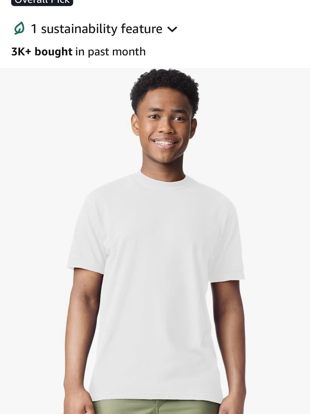 Comfort Colors Men's Short Sleeve Crew T-Shirt — White